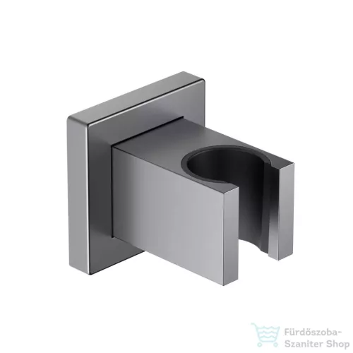 AREZZO design szögletes kézizuhany tartó, gun metal AR-SB01GM