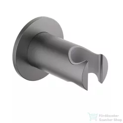 AREZZO design íves kézizuhany tartó, gun metal AR-SB17BGM