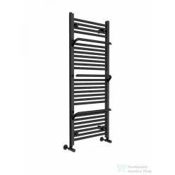   AREZZO design SMART ANTRACIT 1200x500 törölközőszárító radiátor, matt fekete AR-SM12050A
