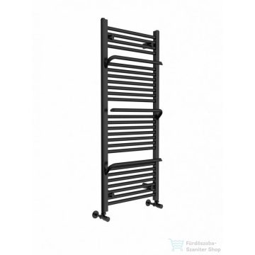   AREZZO design SMART ANTRACIT 1200x500 törölközőszárító radiátor, matt fekete AR-SM12050A