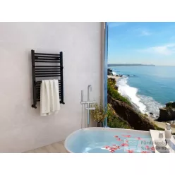   AREZZO design SMART ANTRACIT 800x500 törölközőszárító radiátor, matt fekete AR-SM8050A