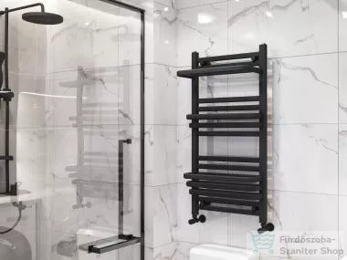 AREZZO design STEP BLACK 1000x500 törölközőszárító radiátor, matt fekete AR-SP10050B