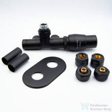   AREZZO design SPEARPEX termosztátos radiátor szelep, fekete, jobb AR-SPEARPEX-B-R