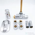 AREZZO design SPEARPEX termosztátos radiátor szelep, króm, bal AR-SPEARPEX-CR-L