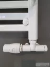 AREZZO design SPEARPEX termosztátos radiátor szelep, fehér, bal AR-SPEARPEX-W-L