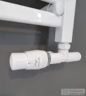 AREZZO design SPEARPEX termosztátos radiátor szelep, fehér, bal AR-SPEARPEX-W-L