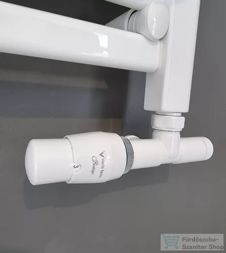 AREZZO design SPEARPEX termosztátos radiátor szelep, fehér, bal AR-SPEARPEX-W-L