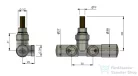 AREZZO design SPEARPEX termosztátos radiátor szelep, fehér, bal AR-SPEARPEX-W-L