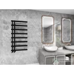   AREZZO design TUBE ANTRACIT 1200x600 törölközőszárító radiátor, matt fekete AR-TB12060