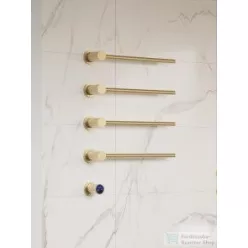   AREZZO design TUBELINE 755x455 elektromos törölközőszárító radiátor szálcsiszolt arany AR-TL45100BG