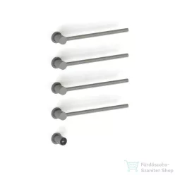   AREZZO design TUBELINE 755x455 elektromos törölközőszárító radiátor gun metal szürke AR-TL45100GM