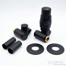   AREZZO design VARIOPEX termosztátos radiátor szelep, fekete, jobb AR-VARIOPEX-B-R