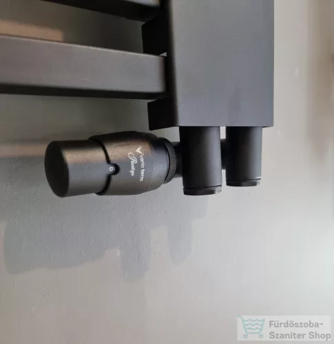 AREZZO design VARIOPEX termosztátos radiátor szelep, fekete, jobb AR-VARIOPEX-B-R