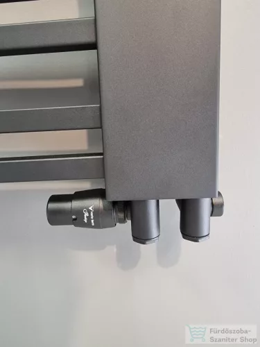 AREZZO design VARIOPEX termosztátos radiátor szelep, fekete, jobb AR-VARIOPEX-B-R