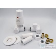   AREZZO design VARIOPEX termosztátos radiátor szelep, fehér, bal AR-VARIOPEX-W-L