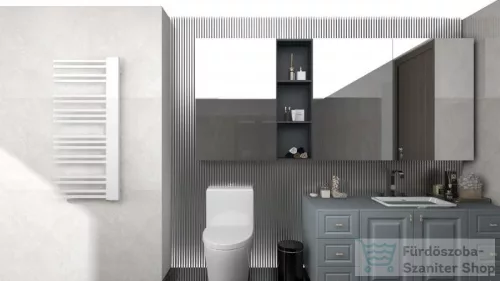 AREZZO design WHITELINE 1200x502 törölközőszárító radiátor, fehér AR-WL12050