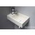 Sapho CREST SMALL beton mosdó, balos, 40x22cm, homokkő (AR410)