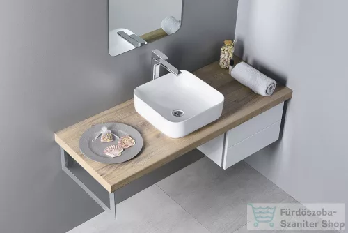 Sapho PRATA kerámiamosdó, pultra szerelhető, túlfolyó nélkül, 38,5x14x38,5cm (AR423)