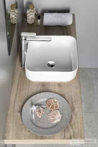 Sapho PRATA kerámiamosdó, pultra szerelhető, túlfolyó nélkül, 38,5x14x38,5cm (AR423)