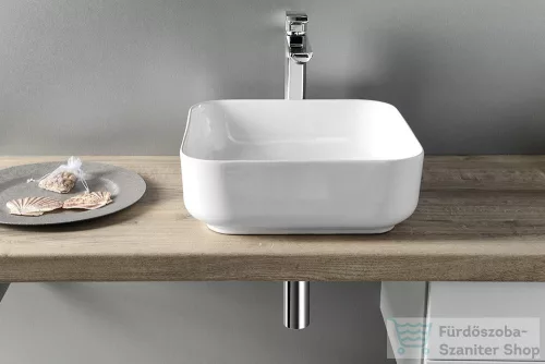 Sapho PRATA kerámiamosdó, pultra szerelhető, túlfolyó nélkül, 38,5x14x38,5cm (AR423)