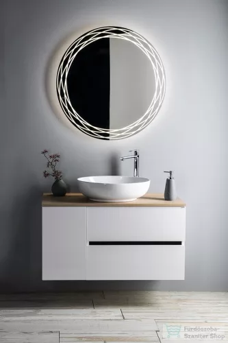 Sapho OFELIE kerámiamosdó, pultra szerelhető, túlfolyó nélkül, 51,5x14,5x39cm (AR433)