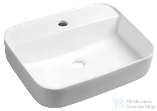 Sapho GARDA pultra szerelhető kerámiamosdó, túlfolyó nélkül, 50x13,5x40cm (AR452)