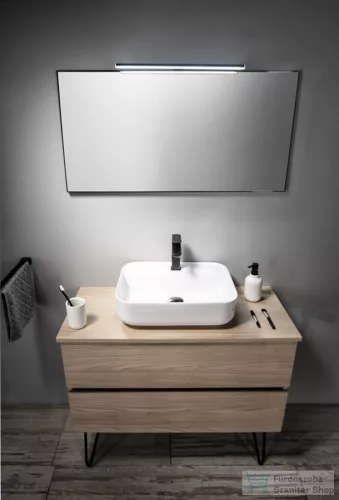 Sapho GARDA pultra szerelhető kerámiamosdó, túlfolyó nélkül, 50x13,5x40cm (AR452)