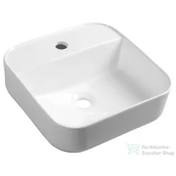   Sapho MOLVENO pultra szerelhető kerámiamosdó, túlfolyó nélkül, 38,5x14x38,5cm (AR453)