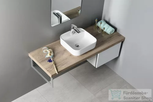 Sapho MOLVENO pultra szerelhető kerámiamosdó, túlfolyó nélkül, 38,5x14x38,5cm (AR453)