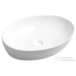   Sapho PERA kerámiamosdó, pultra szerelhető, túlfolyó nélkül, 61,5x14x42cm (AR457)