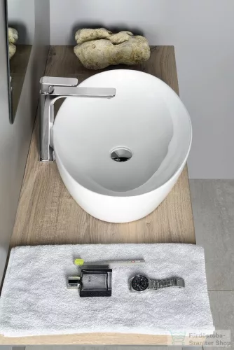 Sapho PERA kerámiamosdó, pultra szerelhető, túlfolyó nélkül, 61,5x14x42cm (AR457)