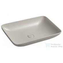   Sapho INFRANE beton mosdó lefolyóval, 57x37cm, fehér homokkő (AR460)