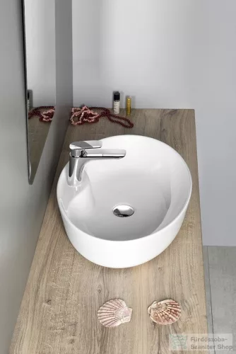 Sapho MARIANA pultra szerelhető kerámiamosdó, túlfolyó nélkül, 57x14,5x41cm (AR483)