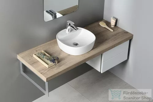 Sapho LUGANO pultra szerelhető kerámiamosdó, túlfolyó nélkül, 41x11,5cm (AR491)