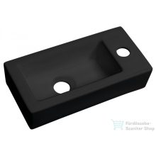   Sapho ZOE kerámiamosdó, jobbos, 37x9x18cm, matt fekete (AR495B)