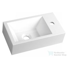   Sapho AMAROK öntöttmárvány mosdó 40x11x22cm, jobbos, fehér AR500