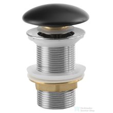   Sapho klik-klak mosdólefolyó túlfolyó nélkül, 5/4“, matt fekete kerámia fedéllel AR901