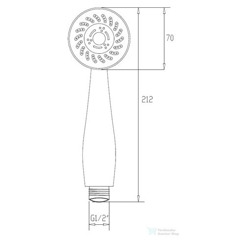 Invena GRACJA 4 funkciós kézizuhany,króm AS-15-001-L