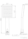 Invena PATRAS 1 funkciós kézizuhany,króm AS-31-001-G
