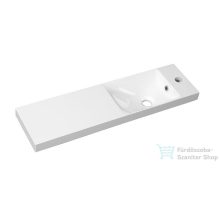   Sapho AGOS mosdó 80x22cm, jobbos/balos variáció, öntöttmárvány AS080