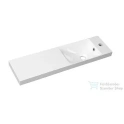   Sapho AGOS mosdó 80x22cm, jobbos/balos variáció, öntöttmárvány AS080