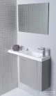 Sapho AGOS mosdó 80x22cm, jobbos/balos variáció, öntöttmárvány AS080