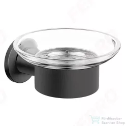 Ferro SMILE fali szappantartó, gun metal ASM02GM