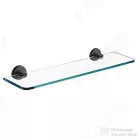 Ferro SMILE üvegpolc, fekete ASM13BL