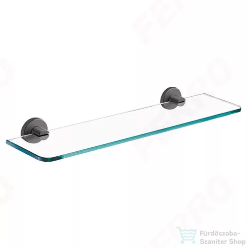 Ferro SMILE üvegpolc, gun metal ASM13GM