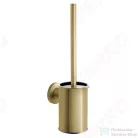 Ferro SMILE fali WC-kefe tartóval, szálcsiszolt arany ASM14BG