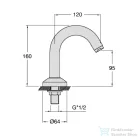 Sapho CRISTINA kádtöltő mag.: 95mm AT96151