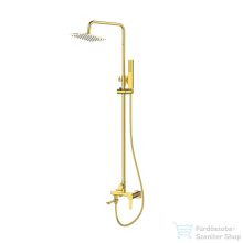   Invena GLAMOUR zuhanyrendszer kádtöltő csapteleppel,arany AU-05-B09-V