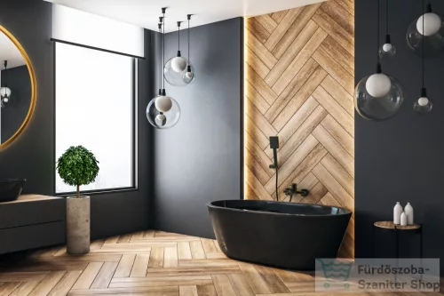 Invena PATRAS zuhanyszett,matt fekete AU-31-M04-G