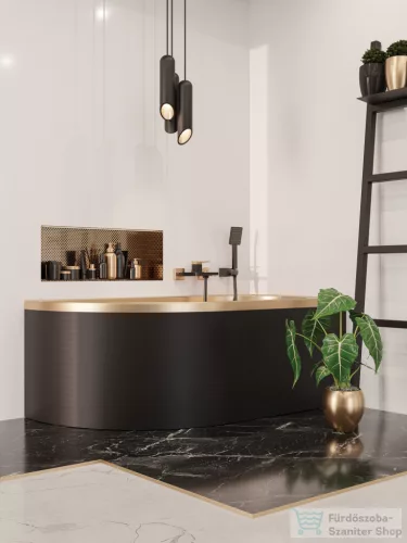 Invena PATRAS zuhanyszett,matt fekete AU-31-M04-G